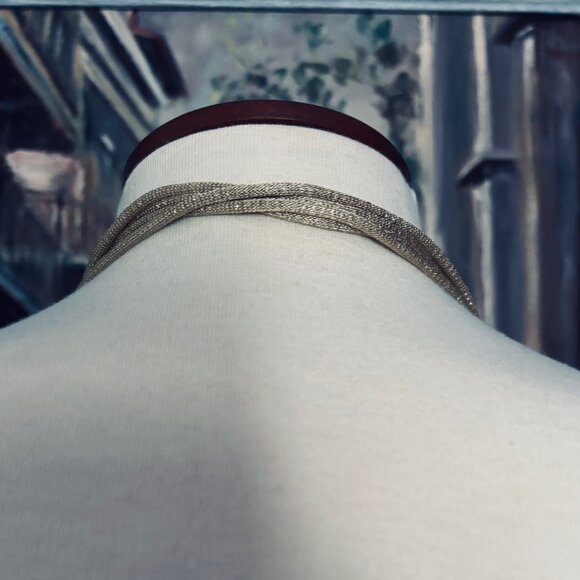 Lafayette 148 New York Multi Strand Marble Block Necklace - Picture 6 of 6